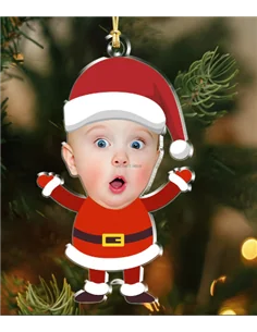 BOLA DE NAVIDAD - MOD. PAPA NOEL CON FOTO