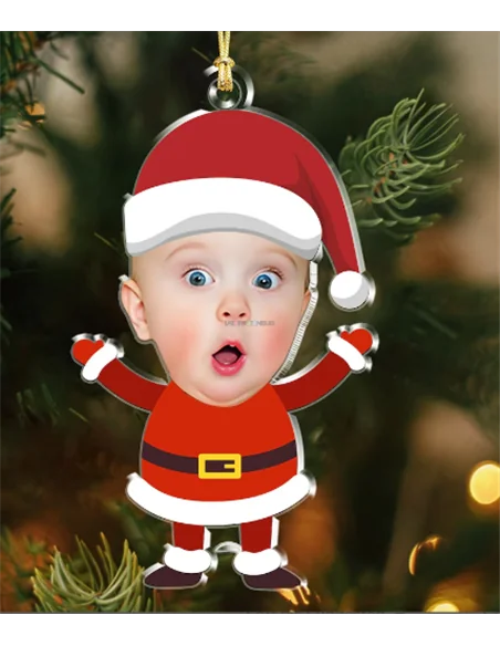 BOLA DE NAVIDAD - MOD. PAPA NOEL CON FOTO