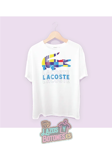 PEGATINA ROPA TODO COLOR - LACOSTE 22cm ¡¡¡DESCUENTO!!!