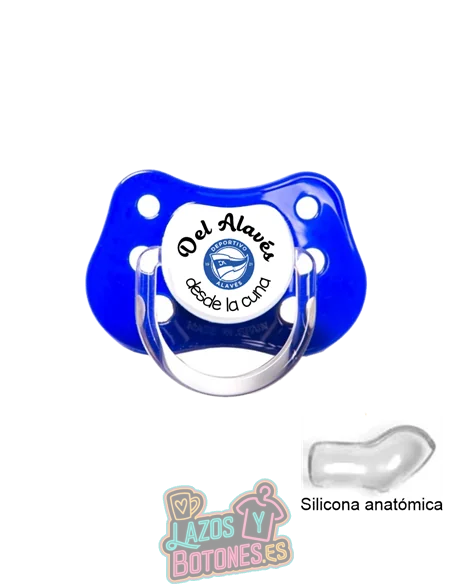 CHUPETE PERSONALIZADO DEPORTIVO ALAVÉS FRASE