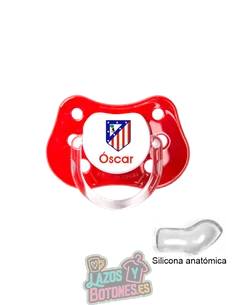CHUPETE PERSONALIZADO ATLÉTICO DE MADRID NOMBRE