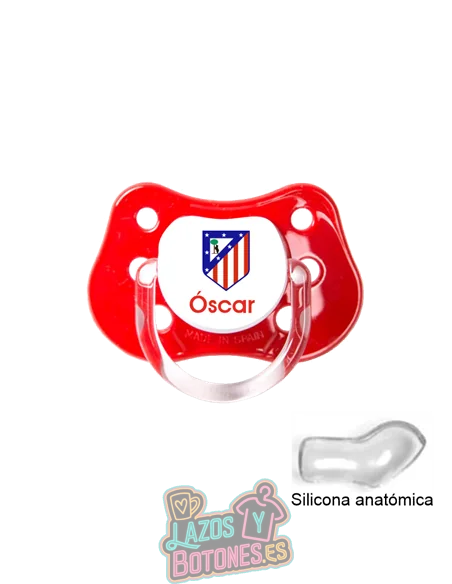 CHUPETE PERSONALIZADO ATLÉTICO DE MADRID NOMBRE