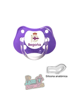 CHUPETE PERSONALIZADO DEPORTIVO DE LA CORUÑA NOMBRE