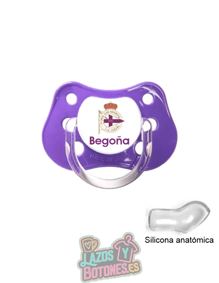 CHUPETE PERSONALIZADO DEPORTIVO DE LA CORUÑA NOMBRE