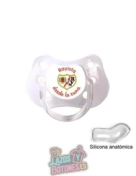 CHUPETE PERSONALIZADO RAYO VALLECANO FRASE