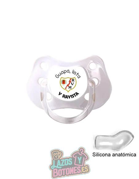 CHUPETE PERSONALIZADO RAYO VALLECANO FRASE