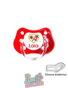 CHUPETE PERSONALIZADO RAYO VALLECANO NOMBRE