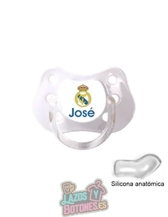 CHUPETE PERSONALIZADO REAL MADRID NOMBRE
