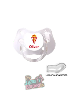 CHUPETE PERSONALIZADO SPORTING DE GIJÓN NOMBRE