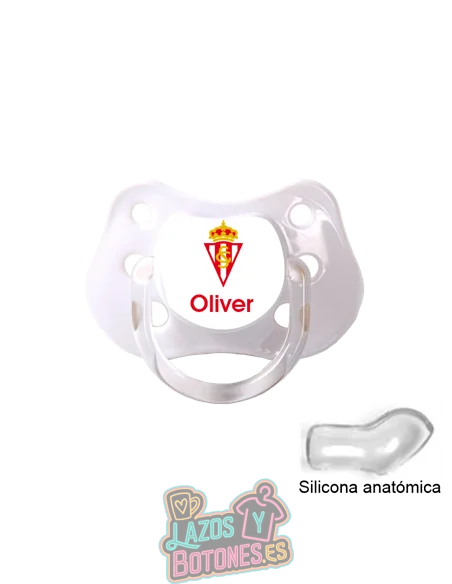 CHUPETE PERSONALIZADO SPORTING DE GIJÓN NOMBRE
