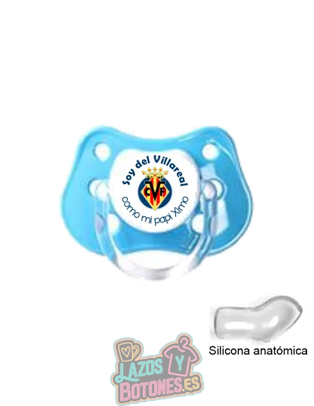 CHUPETE PERSONALIZADO VILLAREAL FRASE