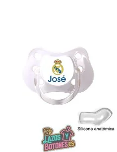 CHUPETE PERSONALIZADO REAL MADRID NOMBRE