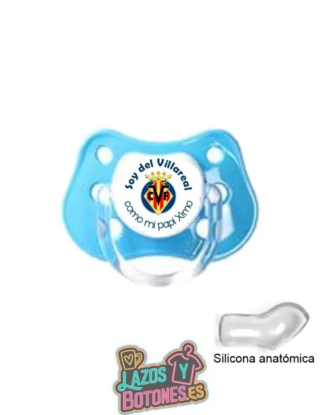 CHUPETE PERSONALIZADO VILLAREAL FRASE