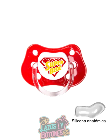 CHUPETE PERSONALIZADO - SUPER BEBÉ - 0 a 6 meses