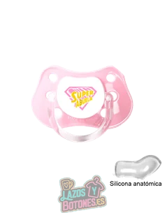 CHUPETE PERSONALIZADO - SUPER ABUELA - 0 a 6 meses