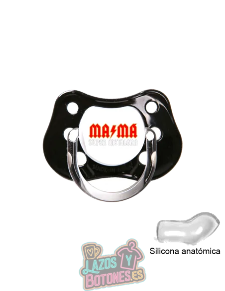 CHUPETE PERSONALIZADO - MAMÁ SUPER METALERA - 0 a 6 meses