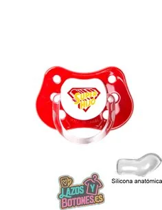 CHUPETE PERSONALIZADO - SUPER HIJO - 0 a 6 meses