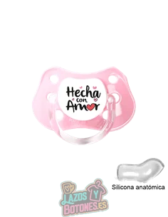 CHUPETE PERSONALIZADO HECHO / HECHO CON AMOR - 0 a 6 meses