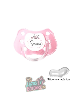 CHUPETE PERSONALIZADO PRINCESA O PRÍNCIPE NOMBRE - 0 a 6 meses 2
