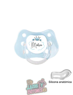 CHUPETE PERSONALIZADO PRINCESA O PRÍNCIPE NOMBRE - 0 a 6 meses