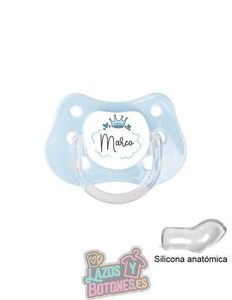 CHUPETE PERSONALIZADO PRINCESA O PRÍNCIPE NOMBRE - 0 a 6 meses