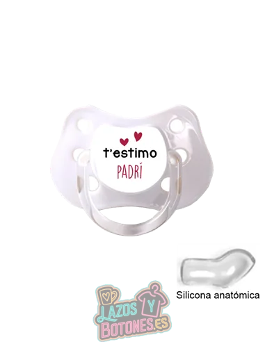 CHUPETE PERSONALIZADO T'ESTIMO AVI, AVIA, TIET, ETC - 0 a 6 meses