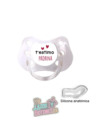 CHUPETE PERSONALIZADO T'ESTIMO AVI, AVIA, TIET, ETC - 0 a 6 meses