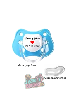 CHUPETE PERSONALIZADO VAIS A SER ABUELOS - 0 a 6 meses