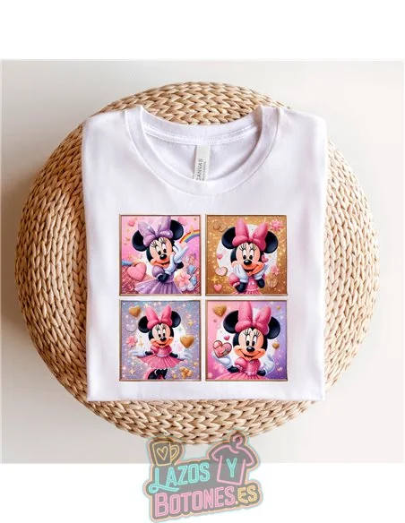 PEGATINA ROPA TODO COLOR - MINNIE ROSA 15cm ¡¡¡DESCUENTO!!!