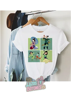 PEGATINA ROPA TODO COLOR - PRINCESA MULÁN 15cm ¡¡¡DESCUENTO!!!