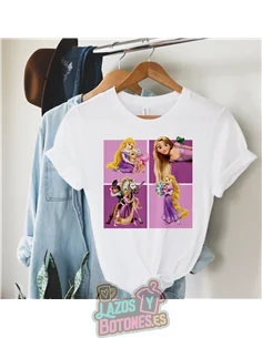 PEGATINA ROPA TODO COLOR - RAPUNZEL 15CM ¡¡¡DESCUENTO!!!