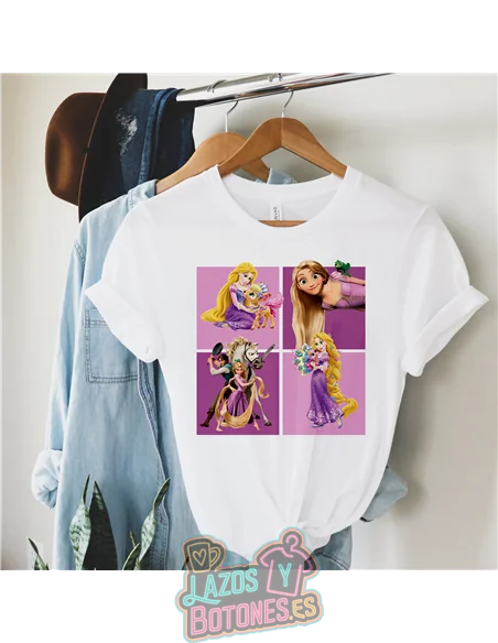 PEGATINA ROPA TODO COLOR - RAPUNZEL 15CM ¡¡¡DESCUENTO!!!