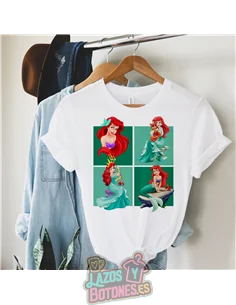 PEGATINA ROPA TODO COLOR - SIRENITA 15cm ¡¡¡DESCUENTO!!!