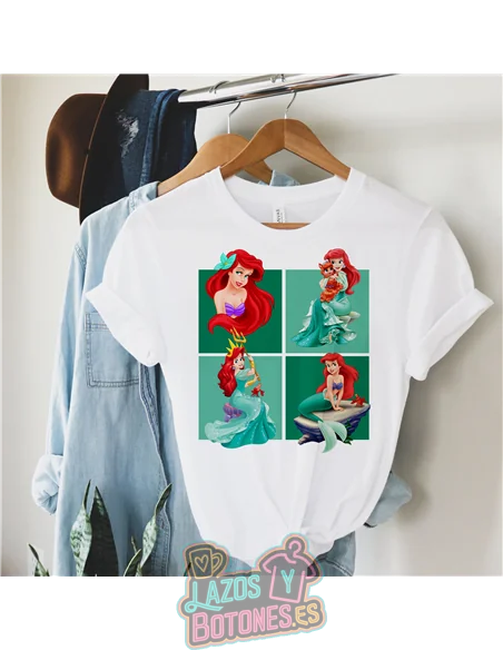 PEGATINA ROPA TODO COLOR - SIRENITA 15cm ¡¡¡DESCUENTO!!!