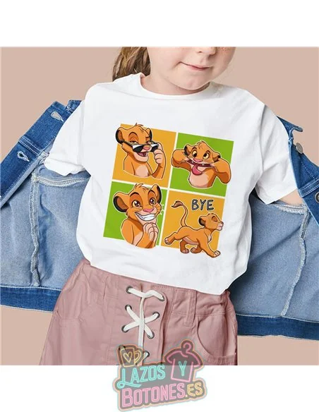 PEGATINA ROPA TODO COLOR - REY LEÓN SIMBA 15cm ¡¡¡DESCUENTO!!!