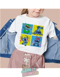 PEGATINA ROPA TODO COLOR - STITCH 15cm ¡¡¡DESCUENTO!!!