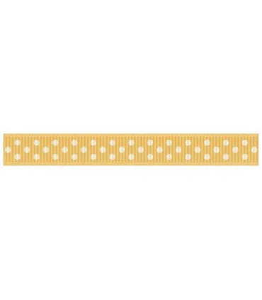  Grosgrain Lunares Amarillo/blanco 9mm