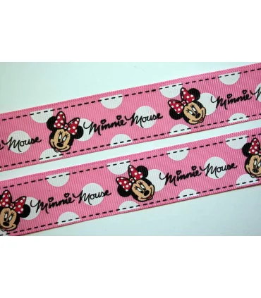 Minnie Mouse Rosa con Lunares Grandes 25mm