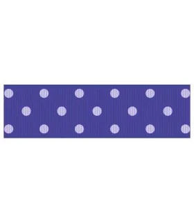 Lunares grandes camel/blanco 22mm