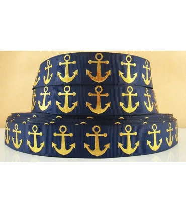 Anclas rojo/oro 22mm