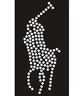 Mini Polo Ralph Lauren Transfer Strass 3x8cms 2