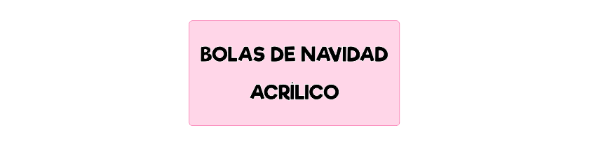 Bolas de Navidad Acrílico